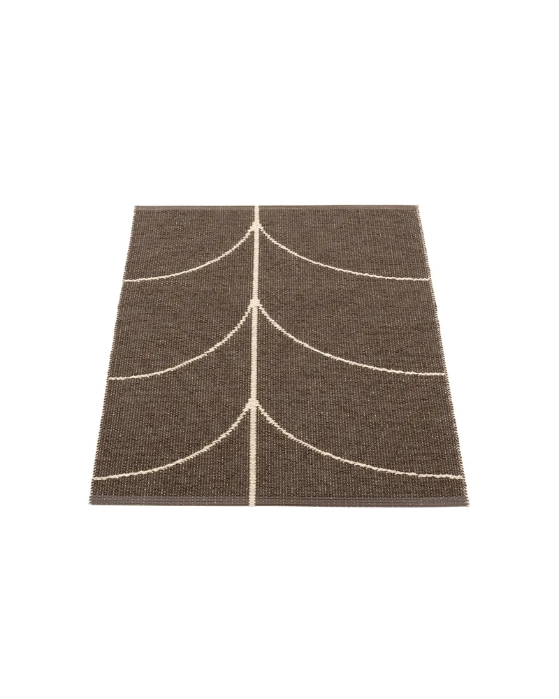LEIF Dark Brown - Small Rug by Pappelina in Dark Brown, Small Rug, 70 × 90 cm – product photo