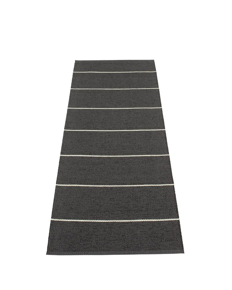 LEA Black - Runner Rug by Pappelina in Black, 70 × 150 cm – product photo