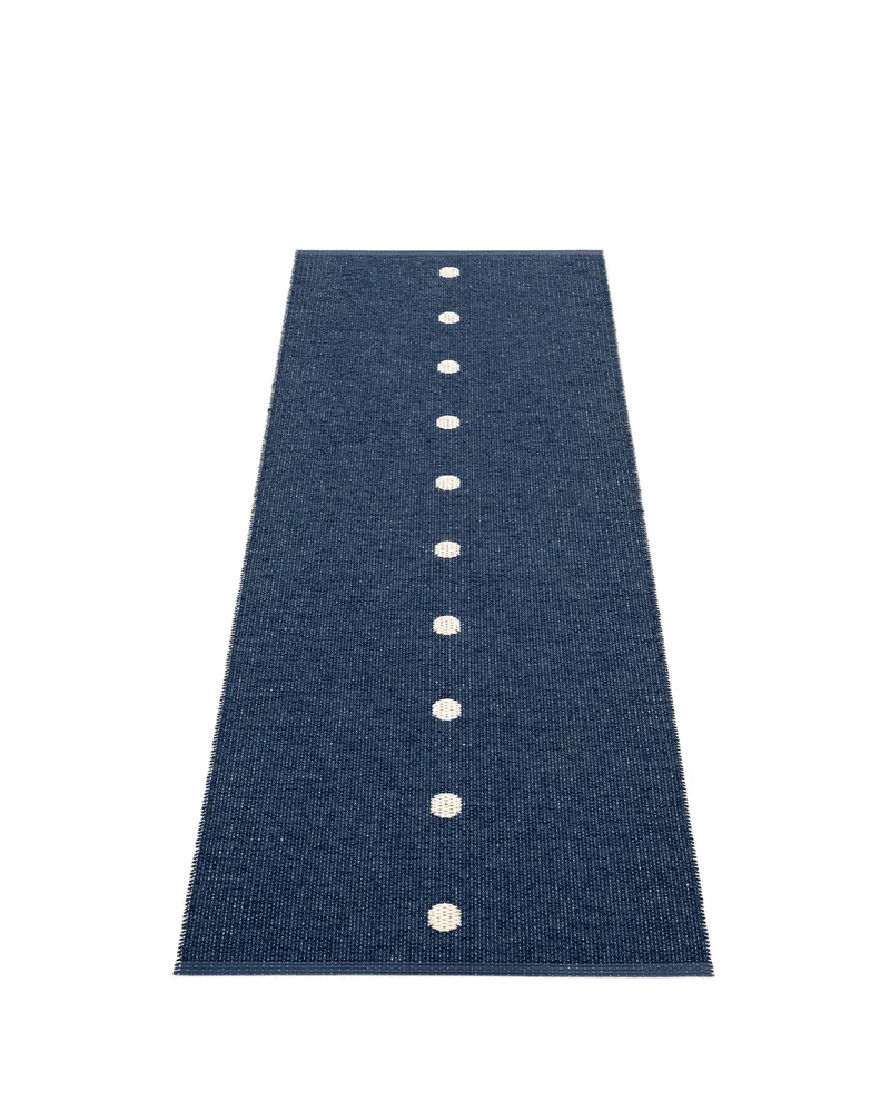 PEG Dark Blue - Runner Rug by Pappelina in Dark Blue, Runner Rug, 70 × 140 cm – product photo