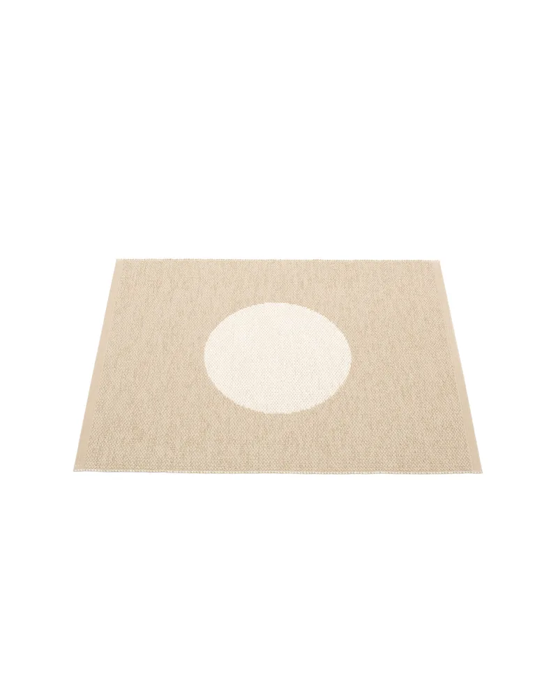 VERA Beige - Small Rug by Pappelina in Beige, Small Rug, 70 × 90 cm – product photo