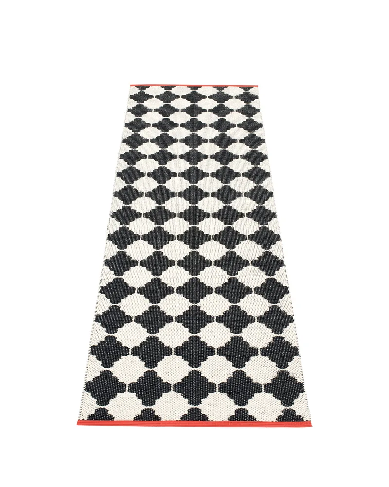 MARRE Black - Runner Rug by Pappelina in Black, Runner Rug, 70 × 150 cm – product photo