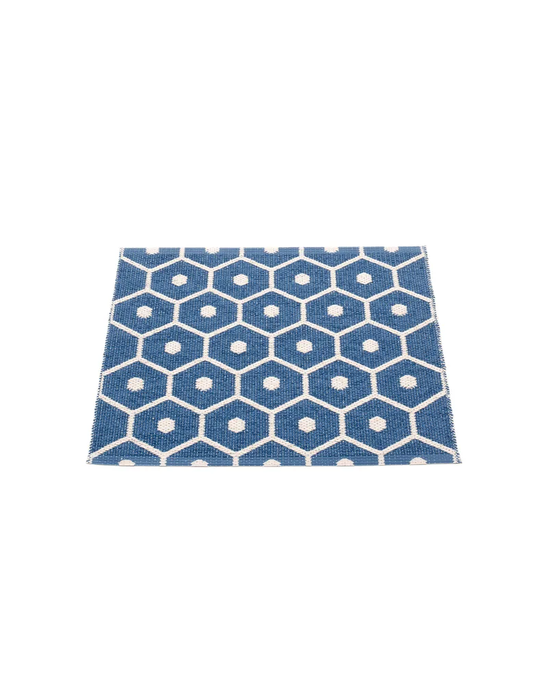 HONEY Denim - Small Rug by Pappelina in Denim, Small Rug, 70 × 60 cm – product photo
