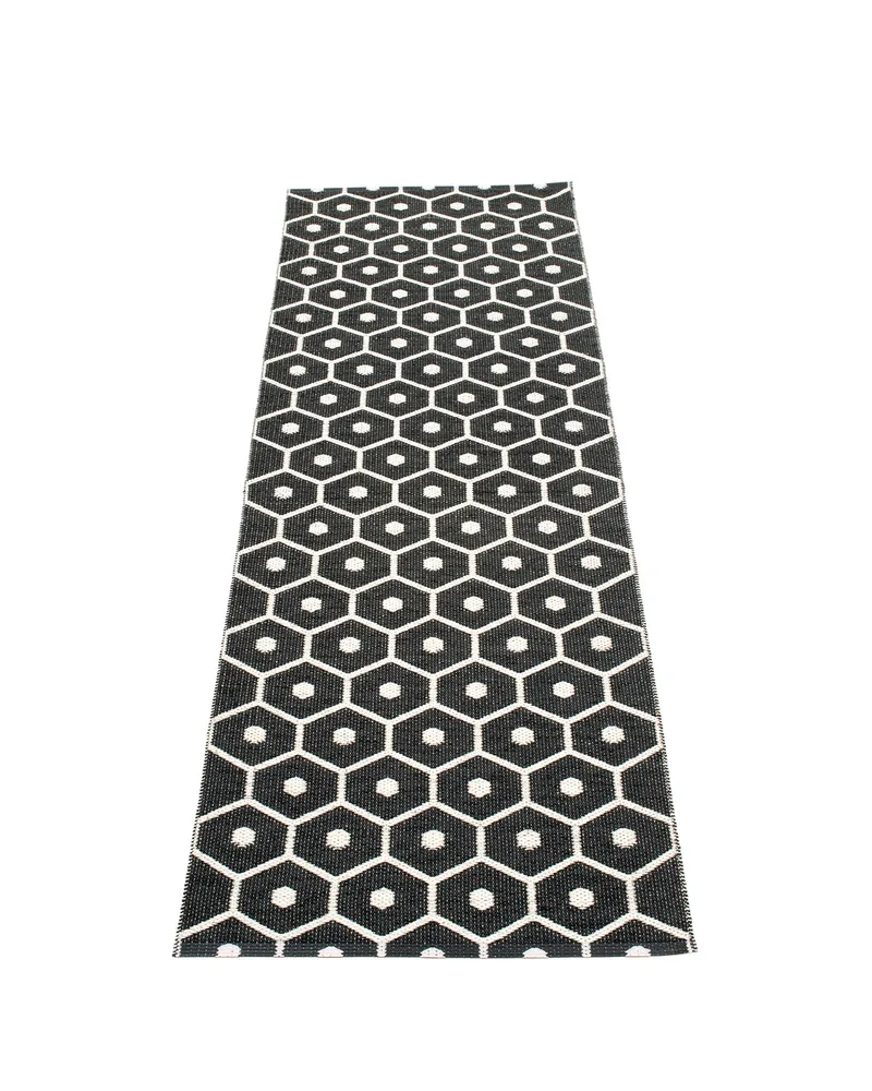 HONEY Black - Runner Rug by Pappelina in Black, Runner Rug, 70 × 100 cm – product photo