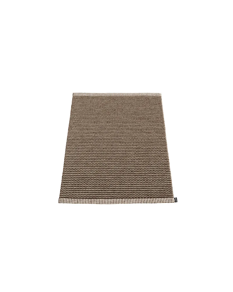 MONO Dark Brown - Small Rug by Pappelina in 60 × 85 cm – product photo