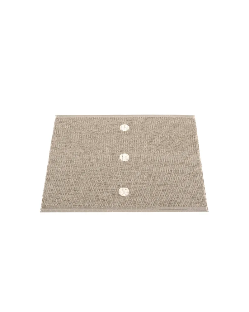 PEG Dark Linen - Small Rug by Pappelina in Dark Linen, Small Rug, 70 × 60 cm – product photo