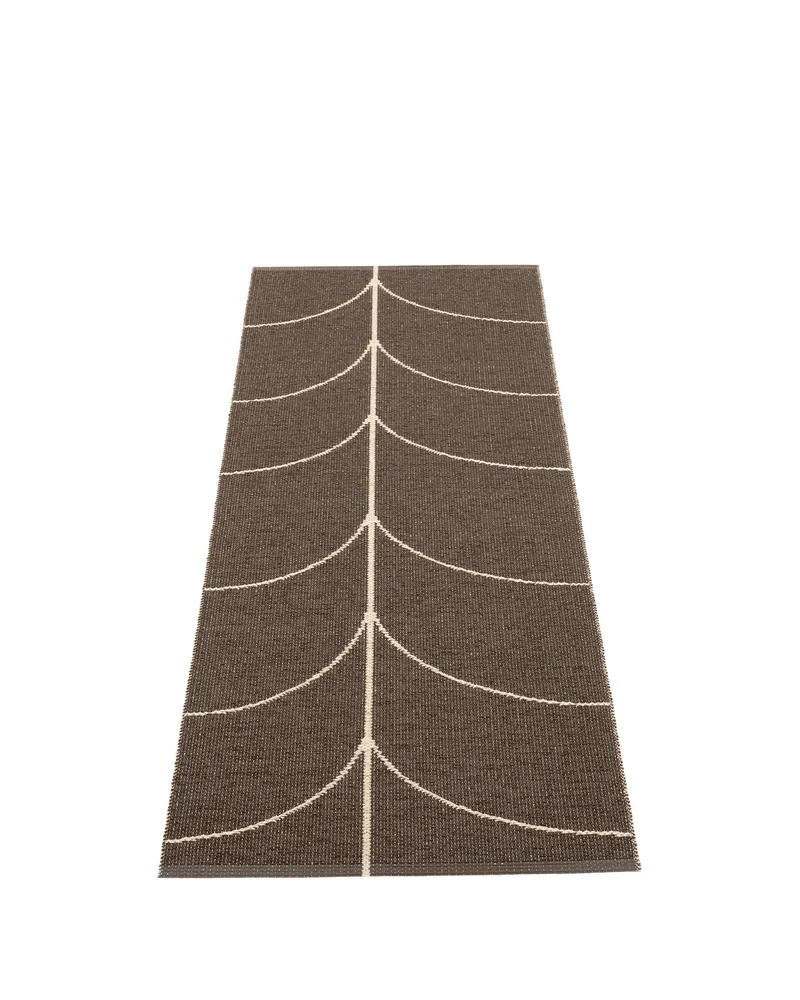 LEIF Dark Brown - Runner Rug by Pappelina in Dark Brown, Runner Rug, 70 × 180 cm – product photo