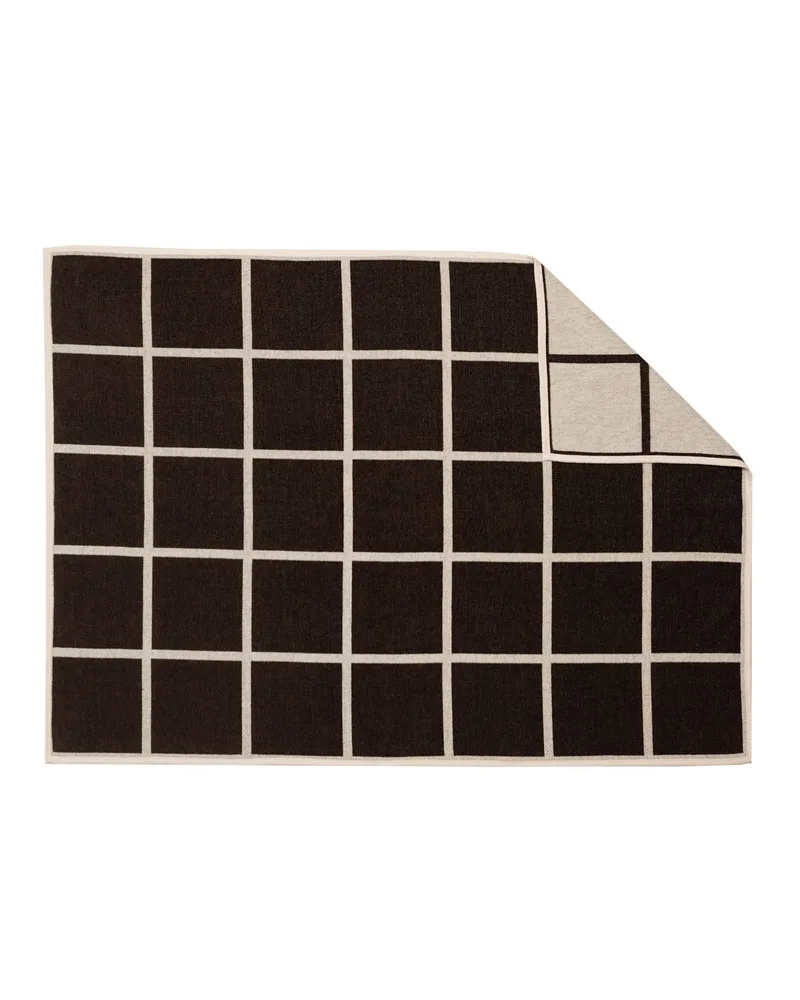 CRISS Dark Brown - Blanket by Pappelina in 140 × 200 cm – product photo