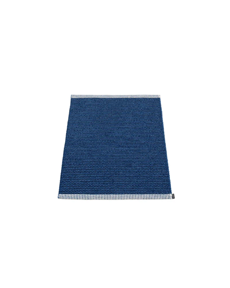 MONO Dark Blue - Small Rug van Pappelina in 60 × 85 cm – productfoto