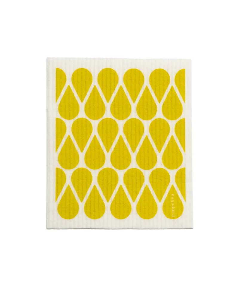 OTIS Mustard - Dishcloth, 2-pack by Pappelina in 17 × 20 cm – product photo