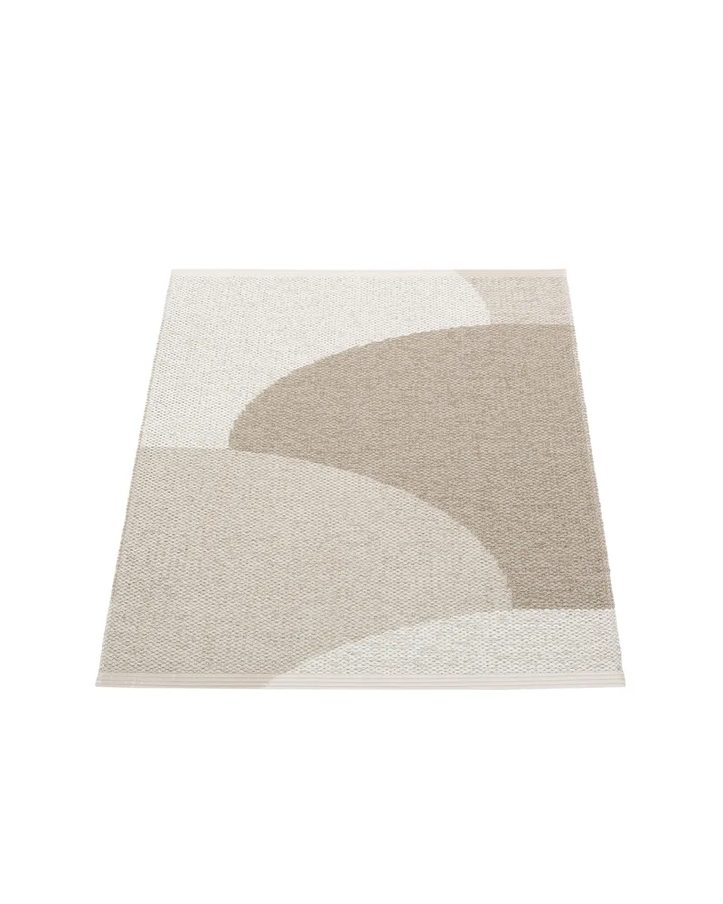 HILL Dark Linen - Small Rug by Pappelina in Dark Linen, Small Rug, 70 × 90 cm – product photo