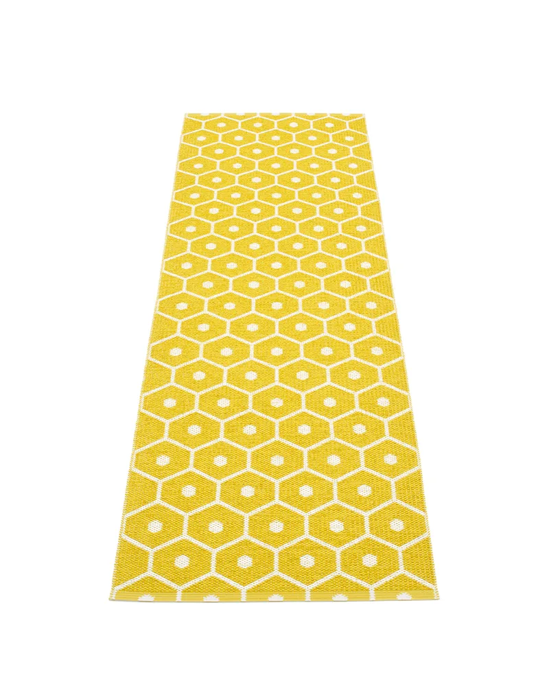 HONEY Mustard - Runner Rug by Pappelina in Mustard, Runner Rug, 70 × 100 cm – product photo