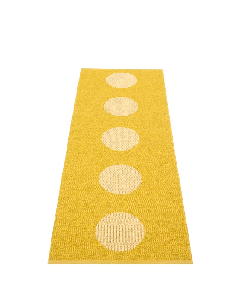 VERA POP Mustard - Runner Rug by Pappelina in Mustard, Runner Rug, 70 × 120 cm – product photo