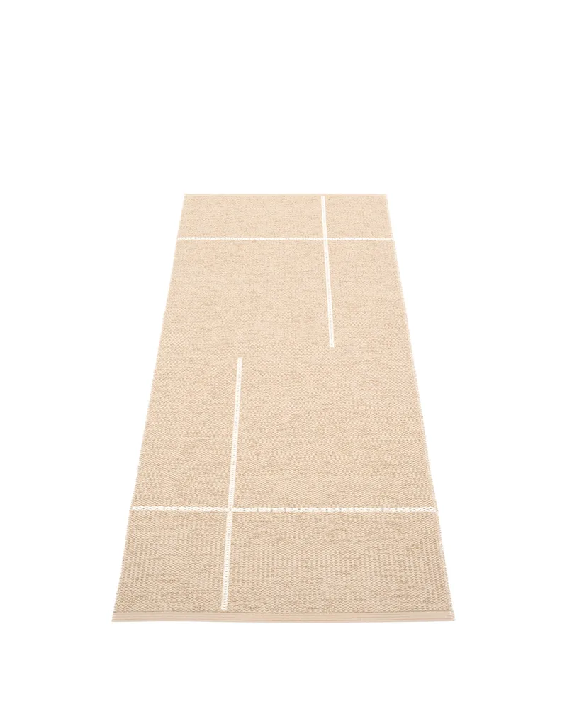 FRED Beige - Runner Rug van Pappelina in Beige, Runner Rug, 70 × 180 cm – productfoto