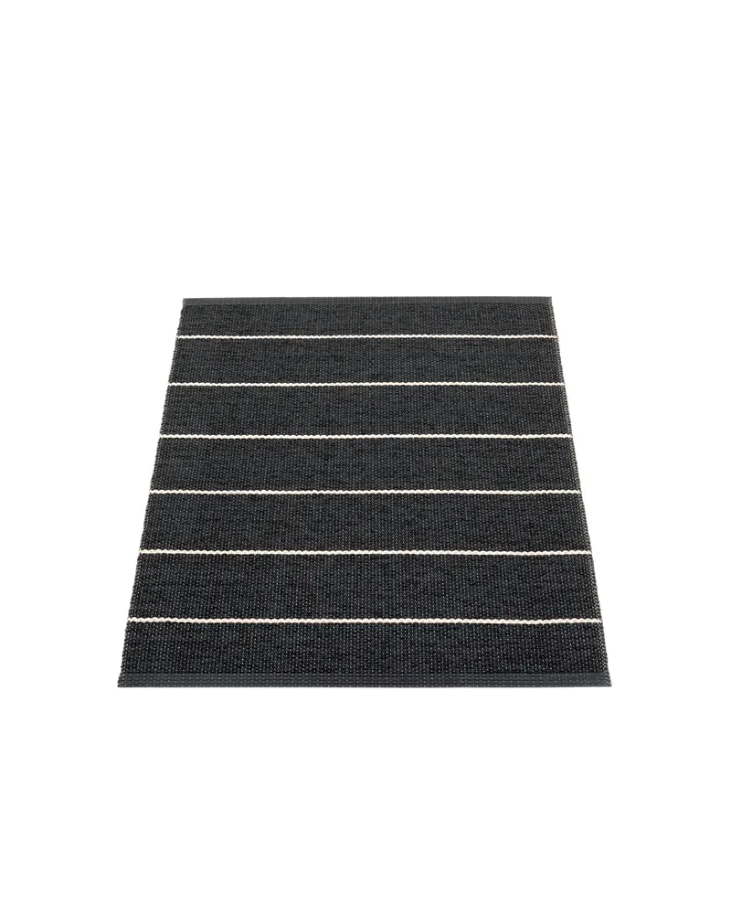 CARL Black - Small Rug by Pappelina in Black, Small Rug, 70 × 90 cm – product photo
