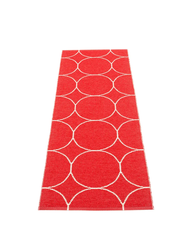 BOO Red - Runner Rug by Pappelina in Red, Runner Rug, 70 × 100 cm – product photo