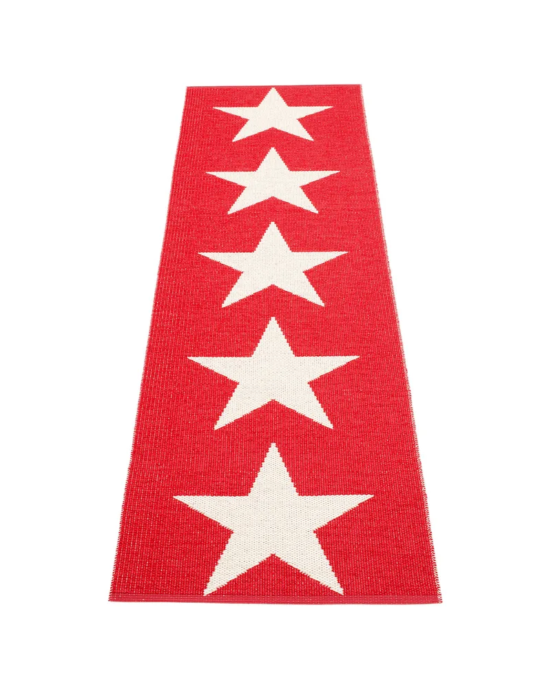 VIGGO ONE Red - Runner Rug by Pappelina in Red, Runner Rug, 70 × 150 cm – product photo