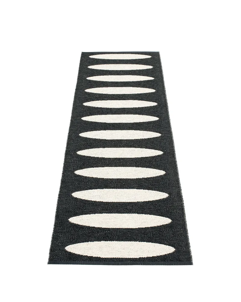 ELLA Black - Runner Rug by Pappelina in Black, 70 × 150 cm – product photo