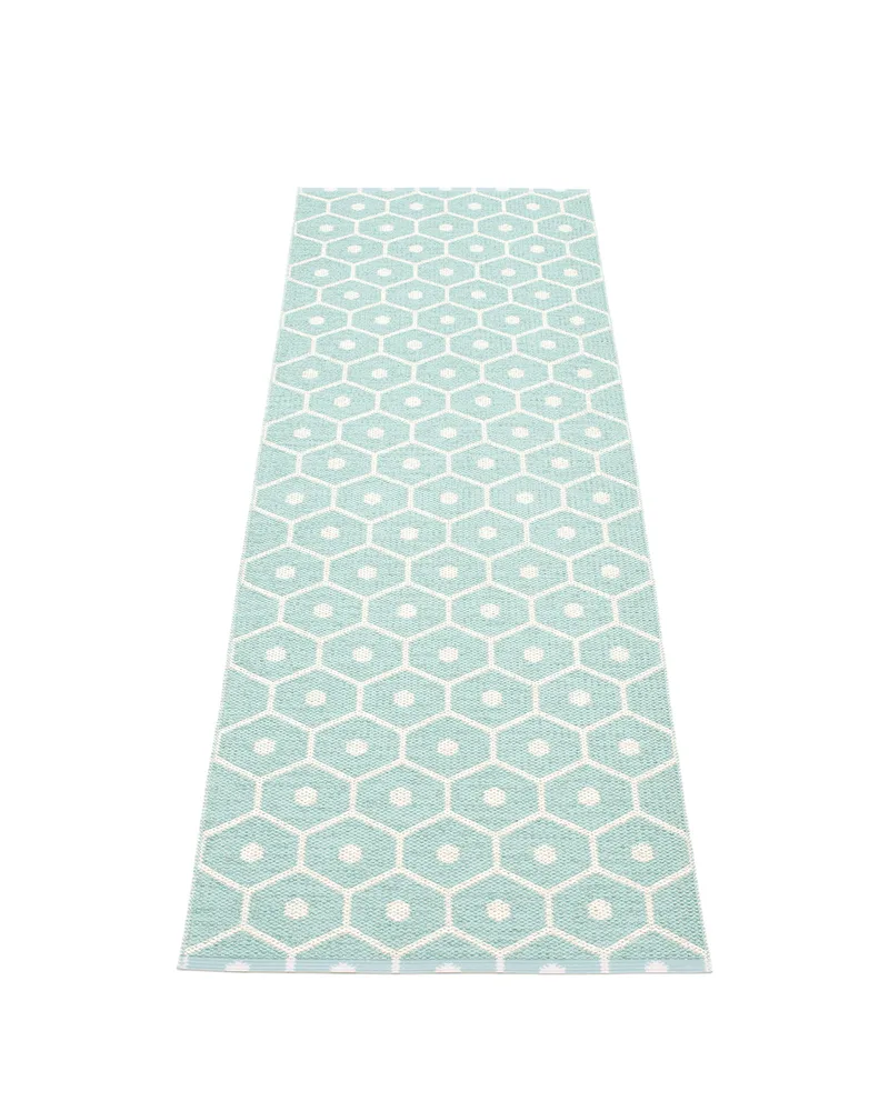 HONEY Pale Turquoise - Runner Rug by Pappelina in Pale Turquoise, Runner Rug, 70 × 100 cm – product photo