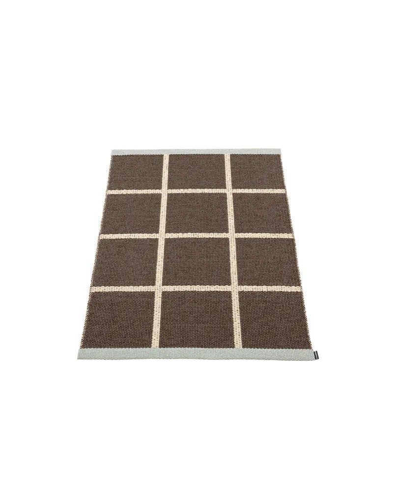 CRISS POP Dark Brown - Runner Rug by Pappelina in Dark Brown, 70 × 100 cm – product photo