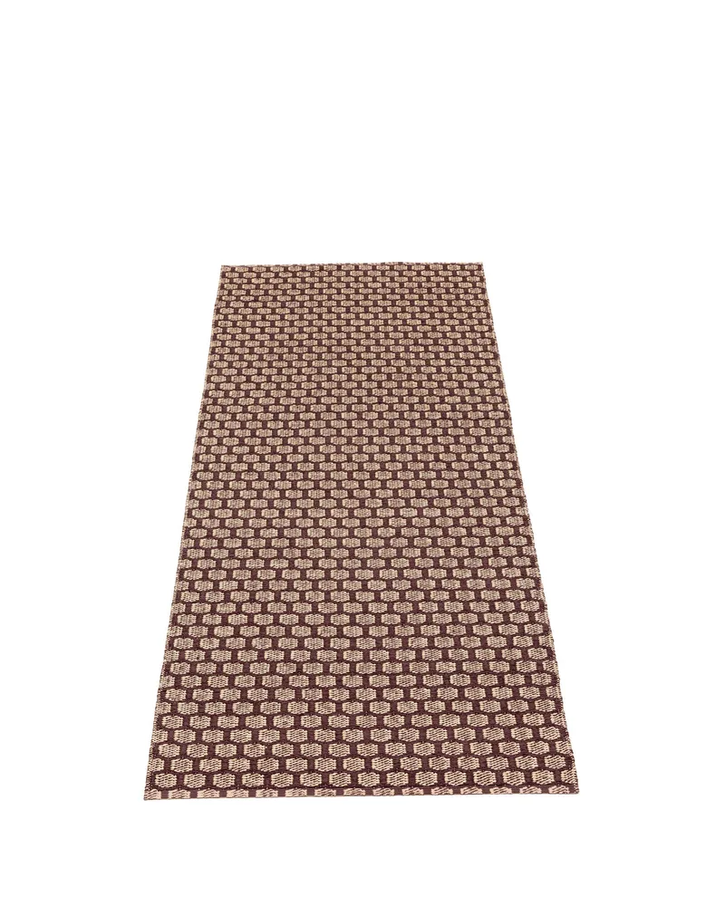 MIMI Burgundy - Runner Rug by Pappelina in Burgundy, Runner Rug, 70 × 120 cm – product photo