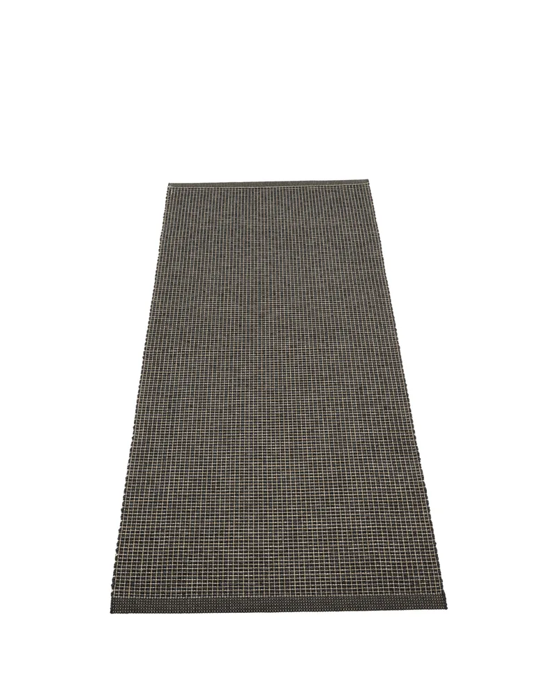 EMM Black - Runner Rug by Pappelina in Black, 70 × 120 cm – product photo