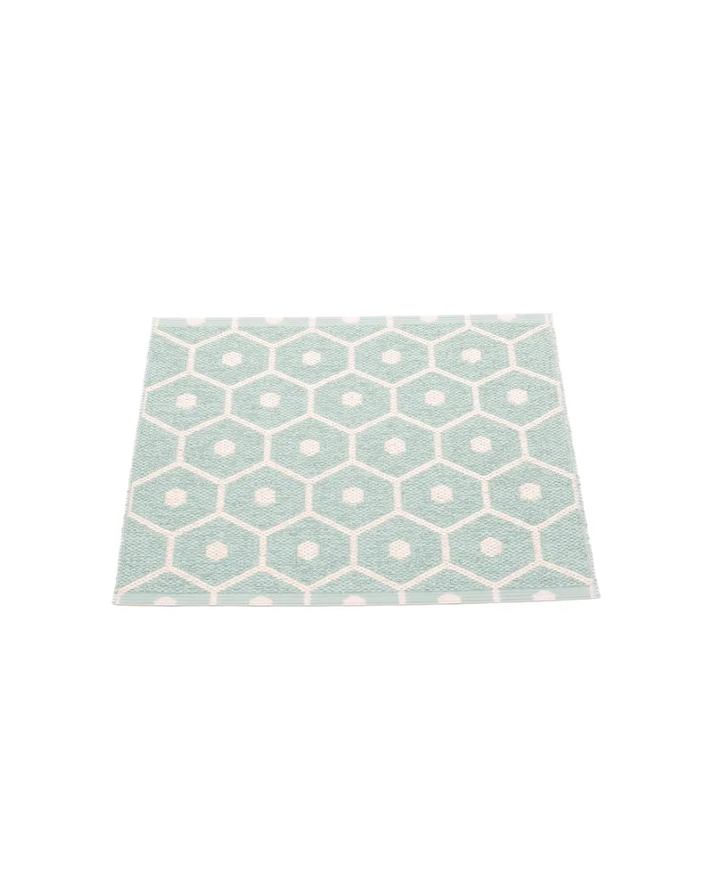 HONEY Pale Turquoise - Small Rug by Pappelina in Pale Turquoise, Small Rug, 70 × 60 cm – product photo