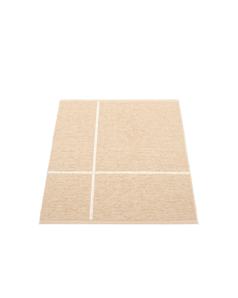 FRED Beige - Small Rug by Pappelina in Beige, Small Rug, 70 × 90 cm – product photo