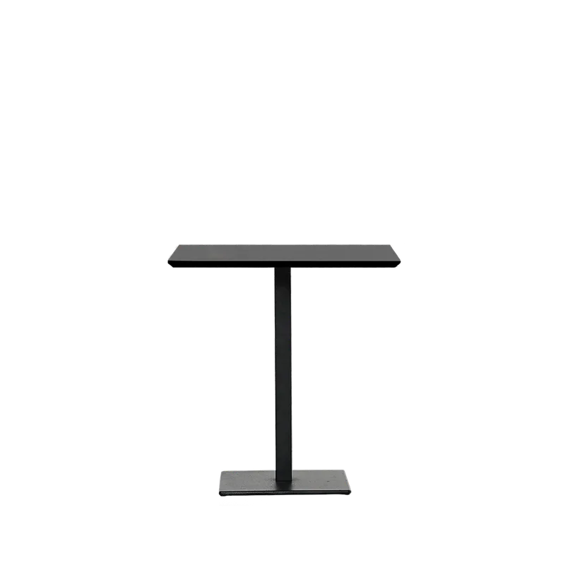 Galley Café Table / Linoleum by Ro Collection in 70 / 70, Linoleum / Nero, Black – product photo