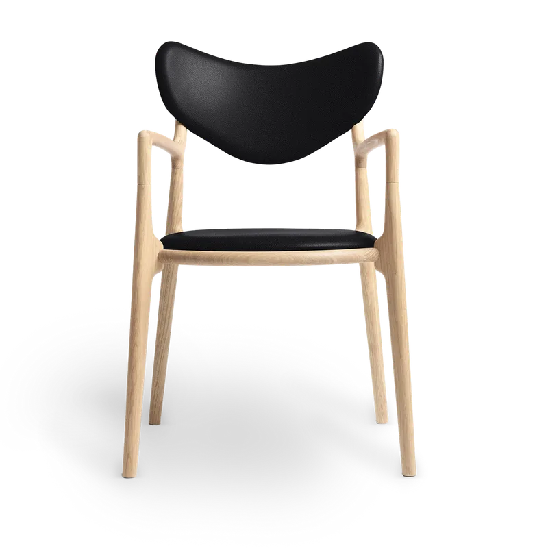 Salon by Ro Collection in Sæbebehandlet eg, Rio Leather Black – product photo