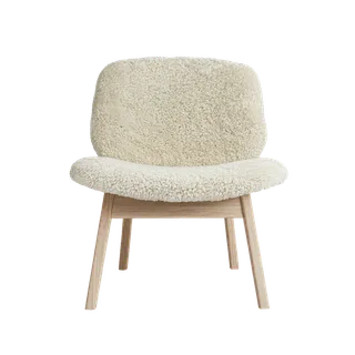 Pandora Lounge Sheepskin de Ro Collection en Oiled Oak, Moonlight – photo du produit 1 sur 2