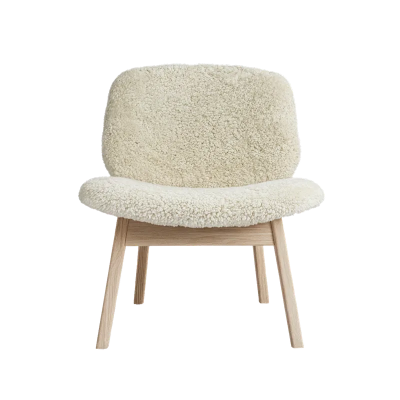Pandora Lounge Sheepskin de Ro Collection en Oiled Oak, Moonlight – photo du produit 1 sur 2