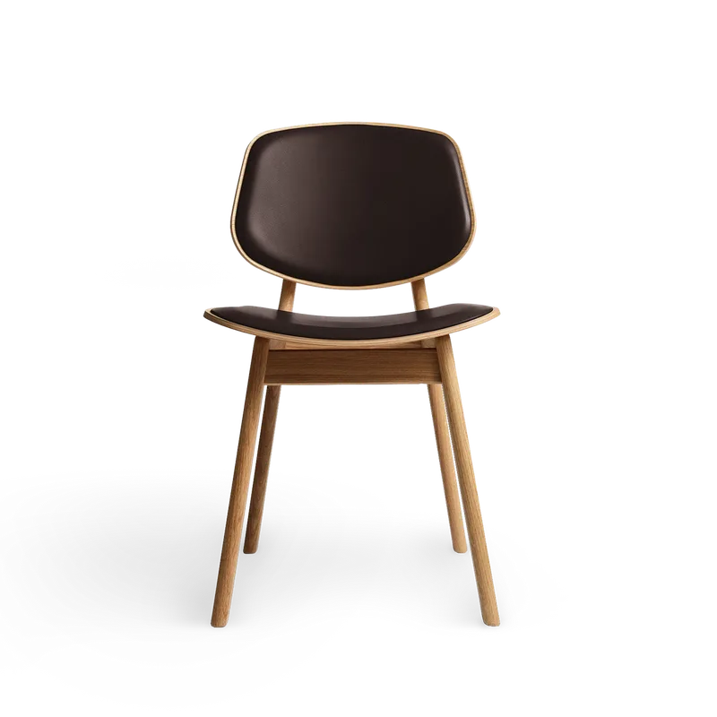 Pandora Dining by Ro Collection in Oiled Oak, Rio Leather Choco – product photo