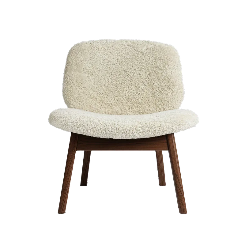 Pandora Lounge Sheepskin by Ro Collection in Smoked Oak, Moonlight – product photo 2 of 2