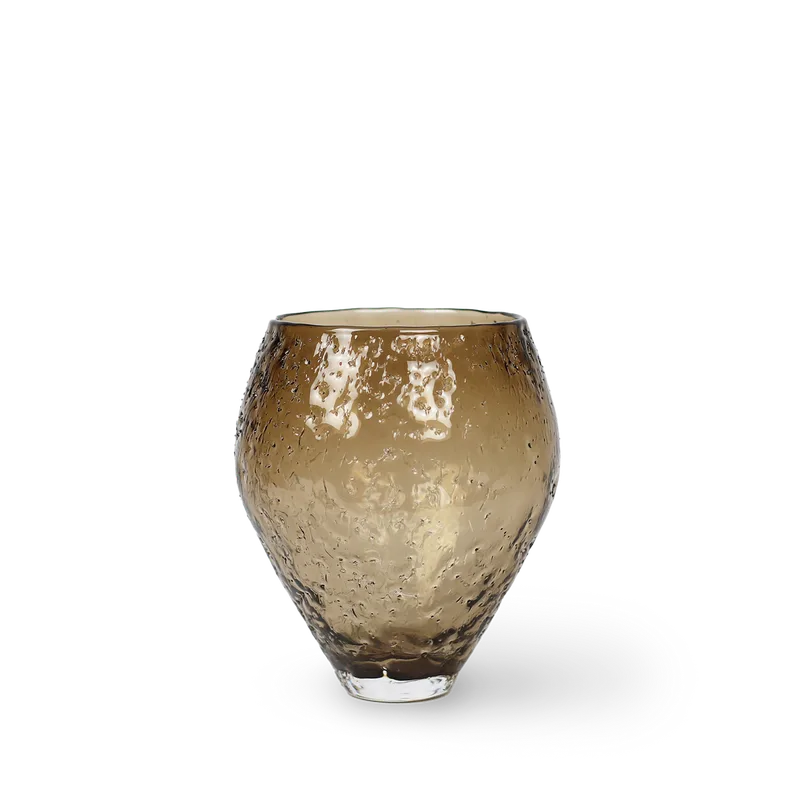 Crushed Glass Vase, Medium von Ro Collection in Sepia brown – Produktfoto