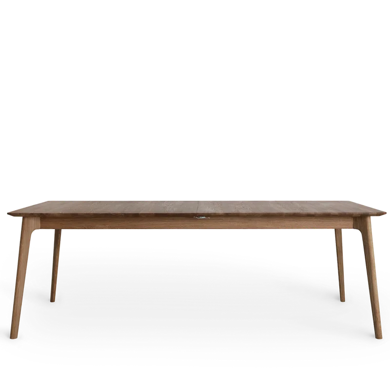 Salon spisebord med udtræk de Ro Collection en 220/320x100, Røget eg – photo du produit