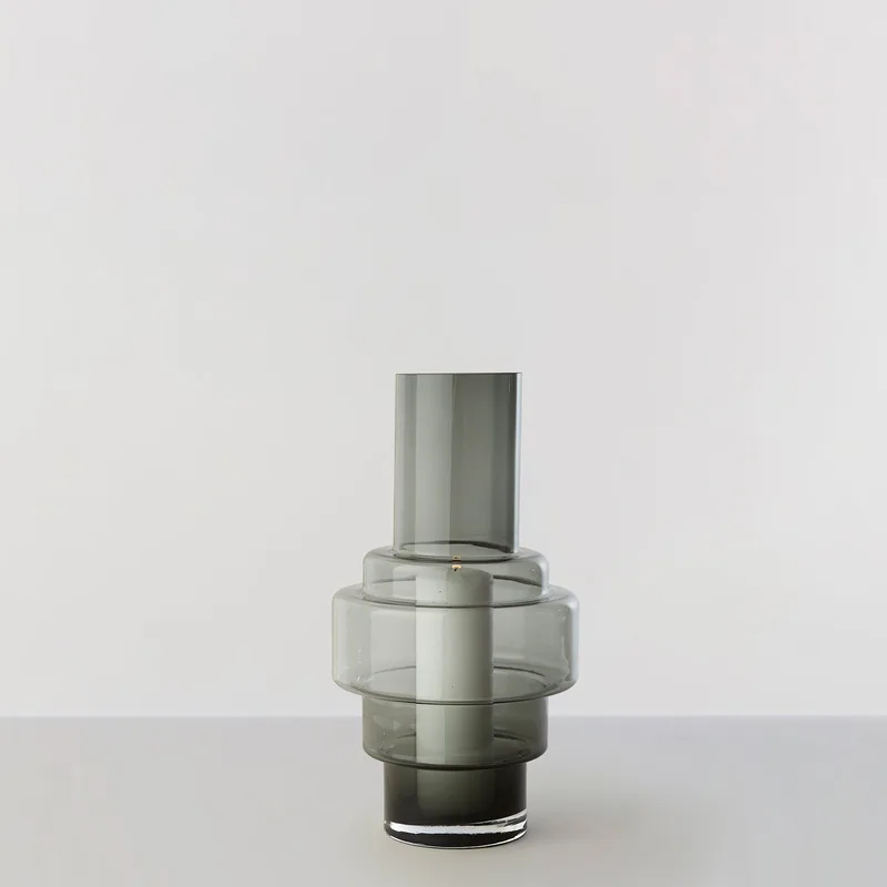 Hurricane no. 45 - Smoked grey, vase og lysestage by Ro Collection – product photo