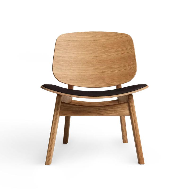 Pandora Lounge von Ro Collection in Oiled Oak, Rio Leather Choco – Produktfoto
