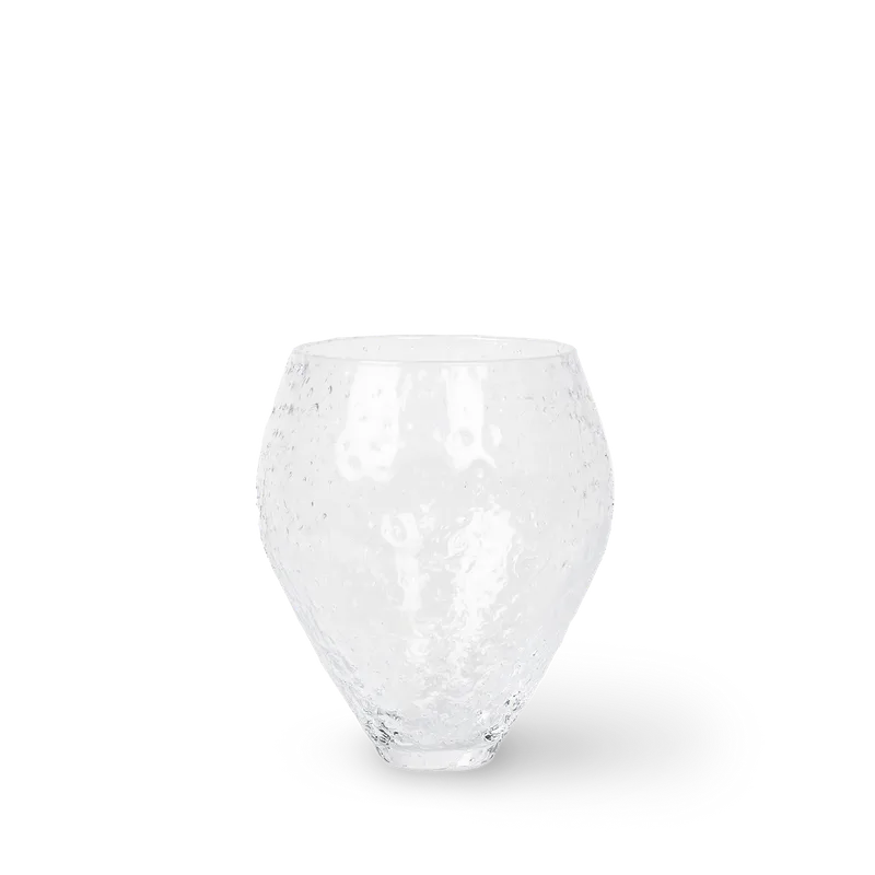 Crushed Glass Vase, Medium von Ro Collection in Clear – Produktfoto