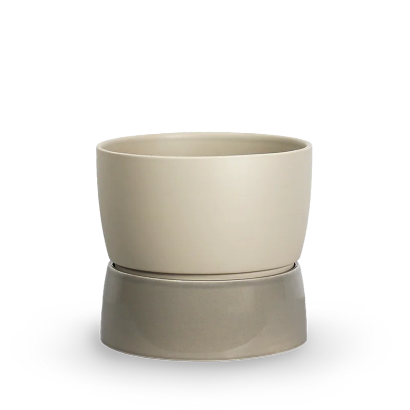 Two Tone Planter Floor, Small von Ro Collection in Dune grey – Produktfoto