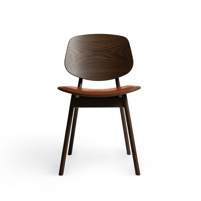 Pandora Dining by Ro Collection in Smoked Oak, Rio Leather Cognac – product photo