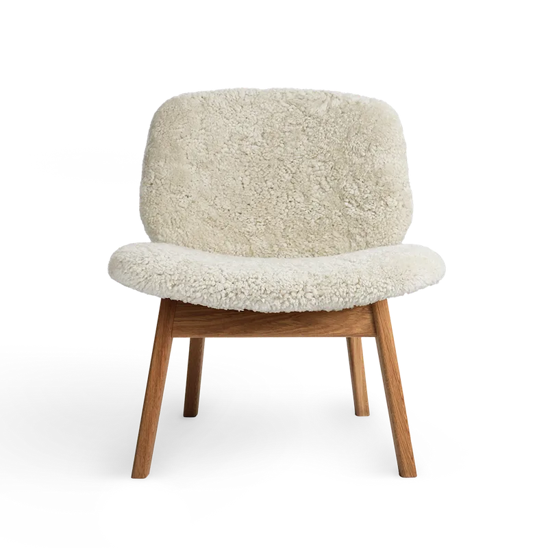 Pandora Lounge Sheepskin de Ro Collection en Oiled Oak, Moonlight – photo du produit 2 sur 2