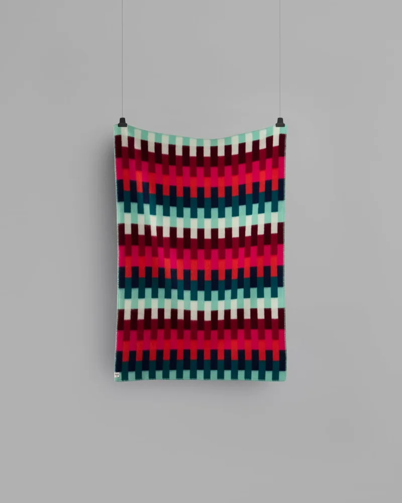 Åsmund Bold van Røros Tweed in Red/turquoise – productfoto 1 van 3