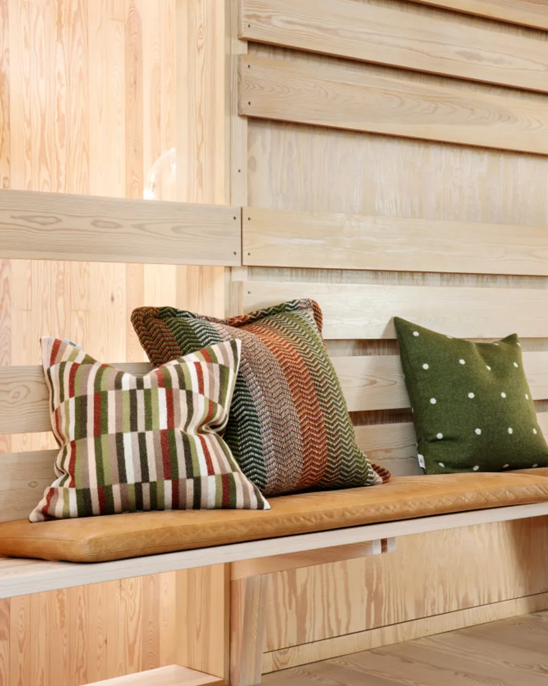 Ida by Røros Tweed in Olive Burgundy – interior photo 3 of 5