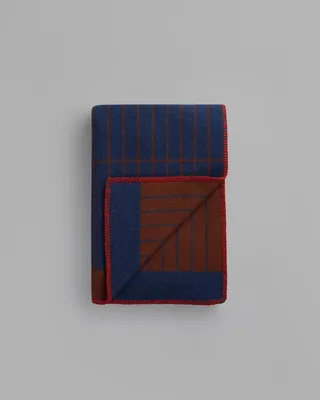 Kassett van Røros Tweed in Dark Blue/Reddish Brown – productfoto 6 van 6