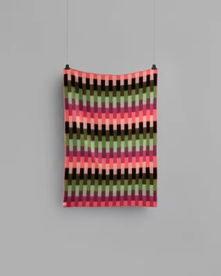 Åsmund Bold van Røros Tweed in Pink/green – productfoto 1 van 6