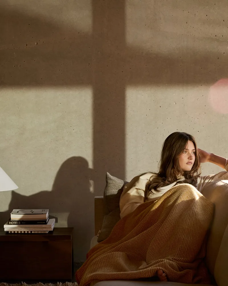Sun Throw by Røros Tweed in Sun Throw – interior photo 4 of 8