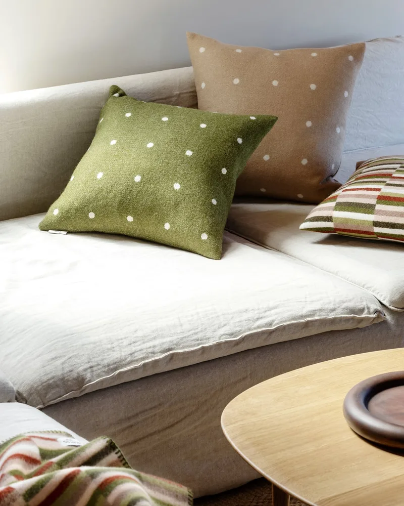 Pastille by Røros Tweed in Green Moss – interior photo 2 of 4