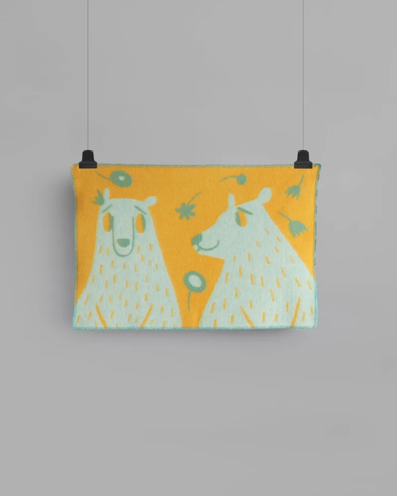 Bamse by Røros Tweed in Turquoise/orange – product photo 2 of 7