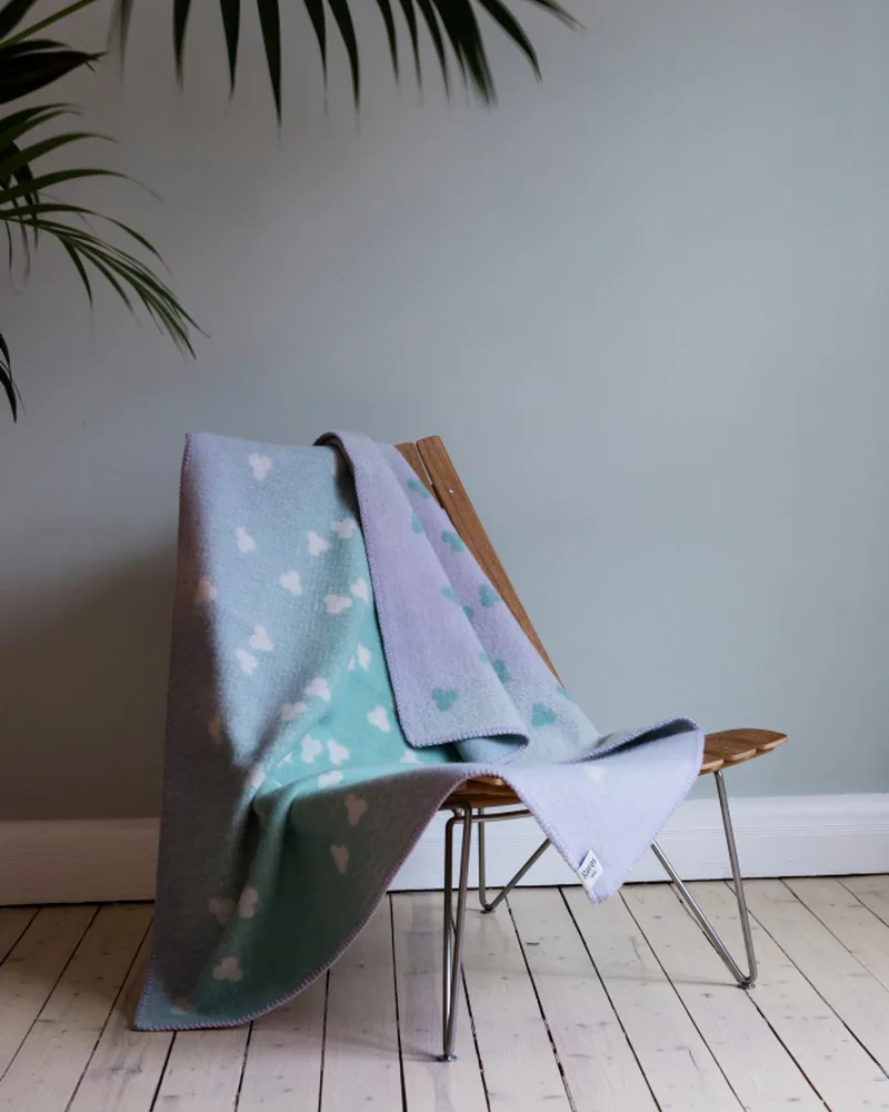 Melvin by Røros Tweed in Turquoise/lavender – interior photo 3 of 4