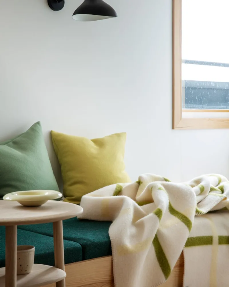 Knut by Røros Tweed in Lime – interior photo 3 of 7